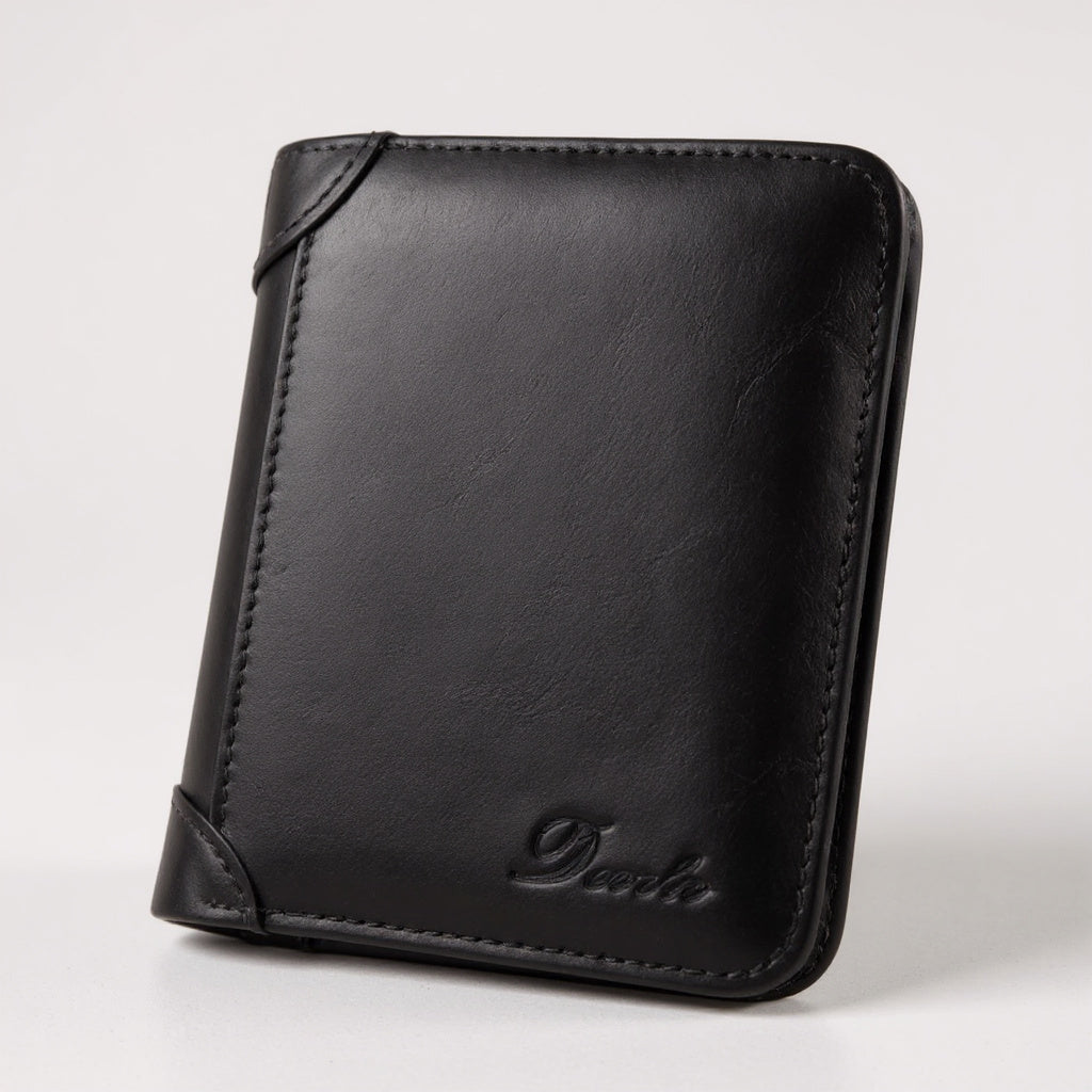Portefeuille homme cuir élégant à rabat pratique
